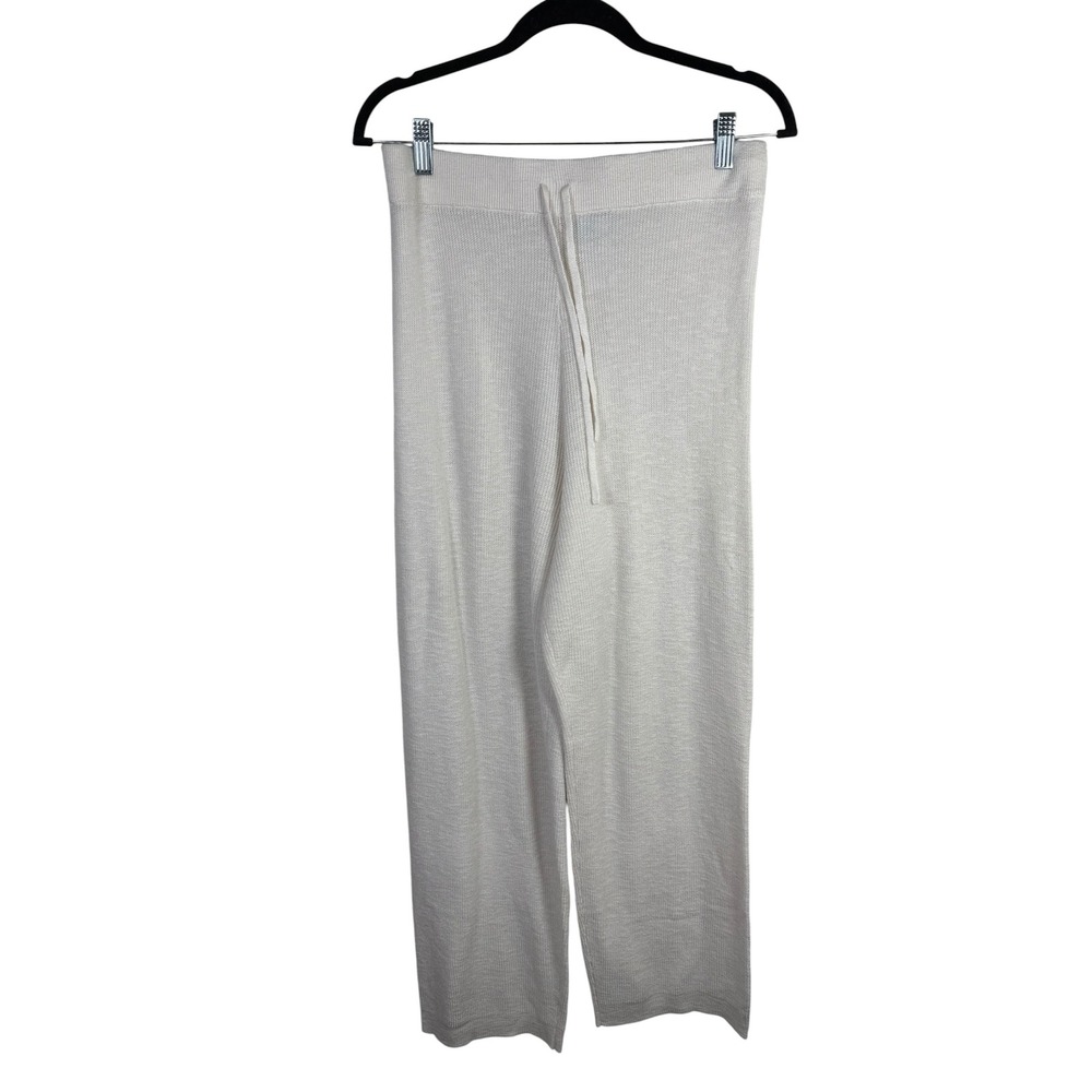 Free People Beach Cream Knit Pull On Lounge Pants Size Large